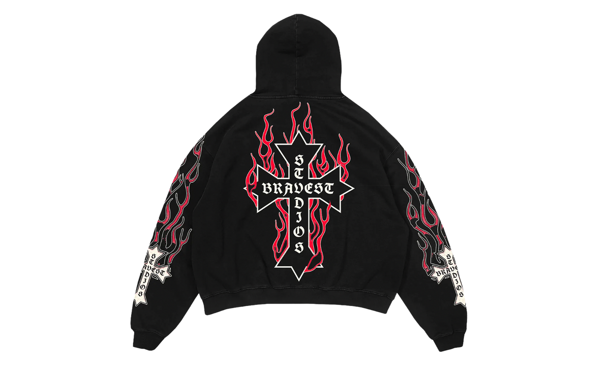 Flames Hoodie "Red" BS152