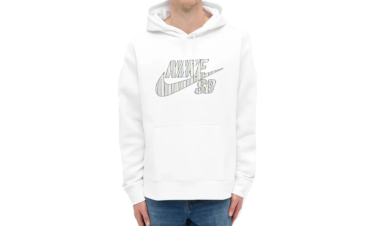 SB Striped Skate Hoodie "White" CV0279 100