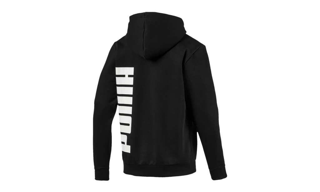 BIG LOGO FULL ZIP FLEECE HOODIE "Puma Black" 580567 01