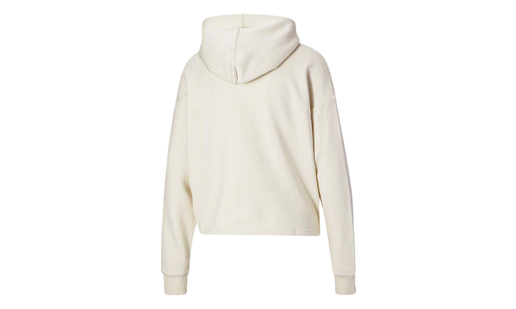 Essentials Cropped Logo Hoodie WMNS "Ivory Glow" 586869 88
