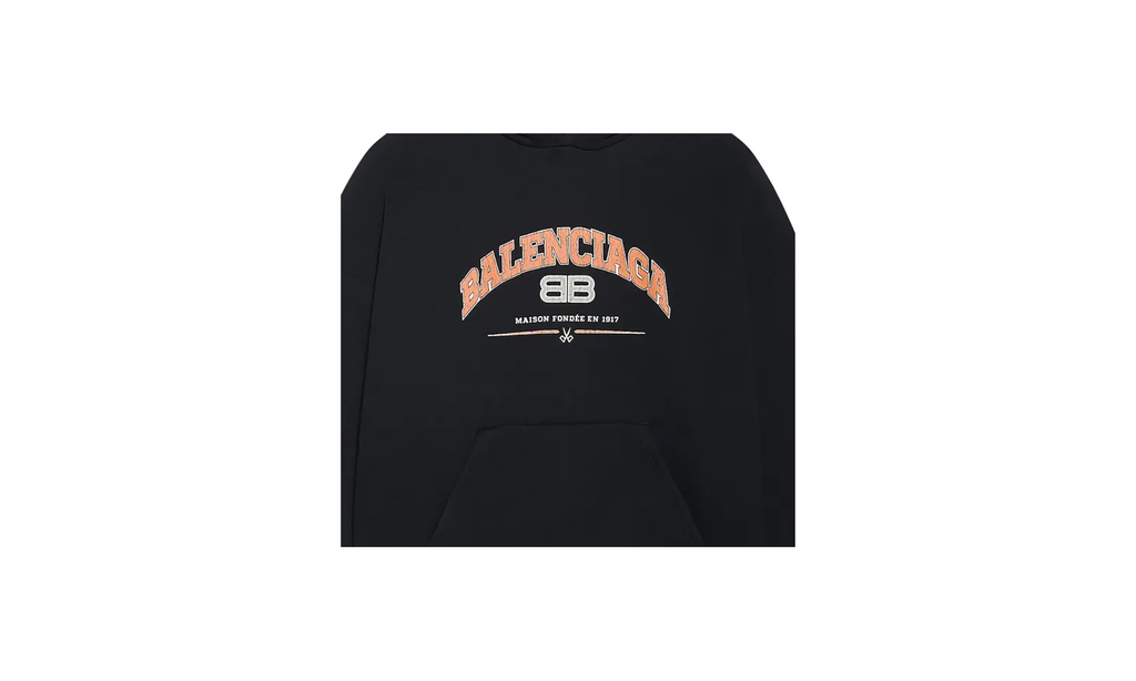 Wide Fit Hoodie "Black/Orange/White" 674986 TLVJ2 1074
