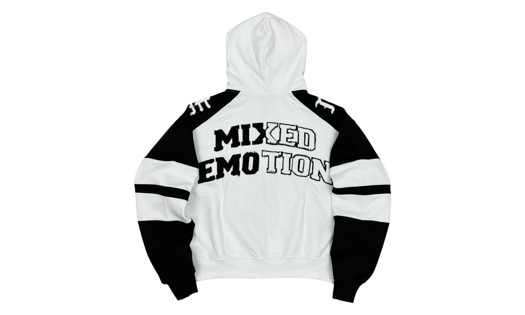 Varsity Hoodie "White / Black" MIXE097