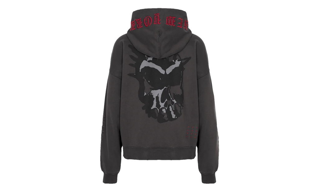 Ksubi Graff Ekcess Zip Thru Hoodie "Faded Black" MPS26FL005