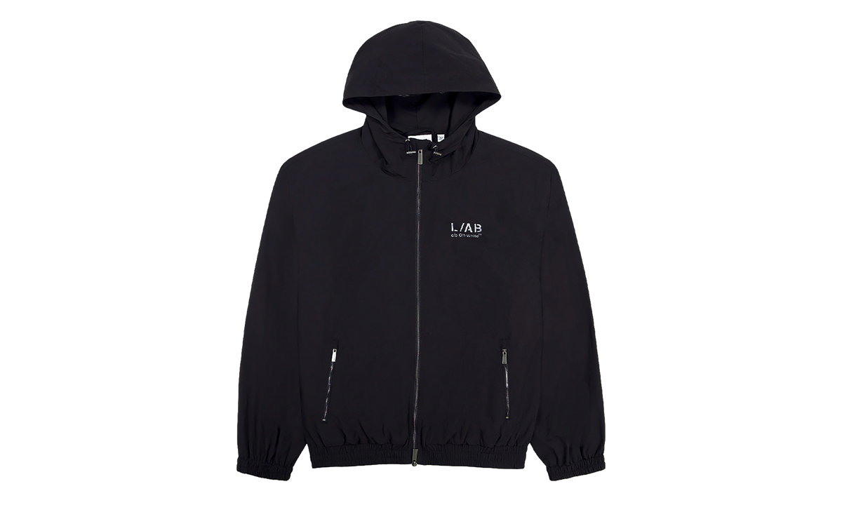 Diag Full Zip Hoodie "Black" LABF26K050-BLK