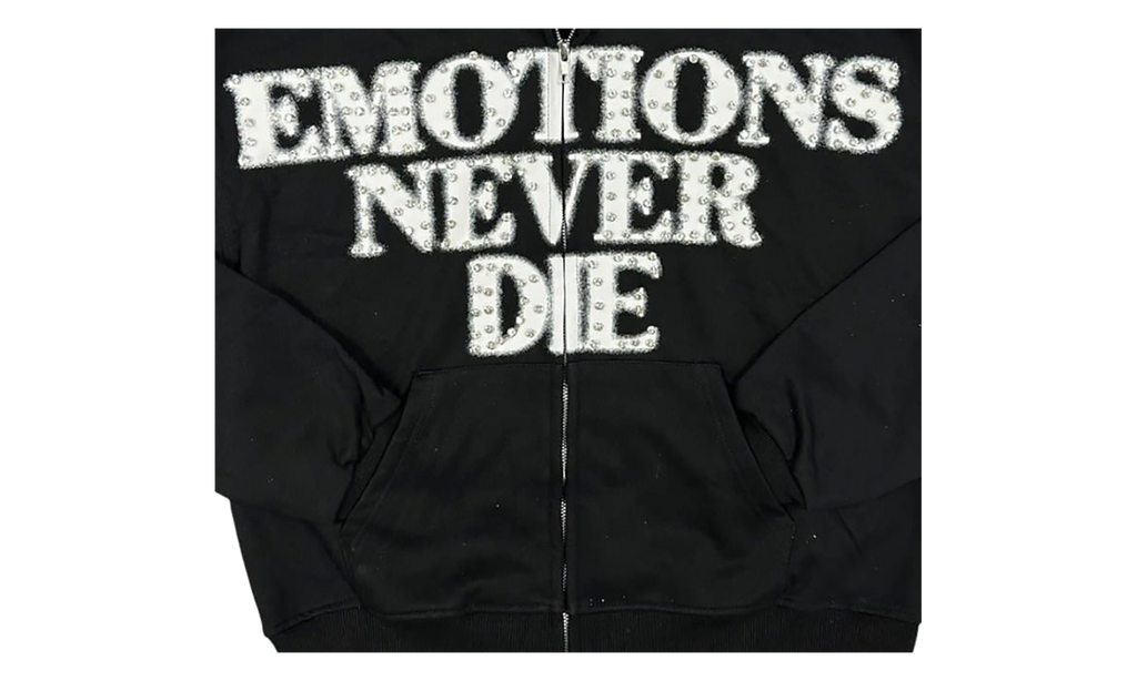 End Rhinestone Hoodie "Black" MIXE018