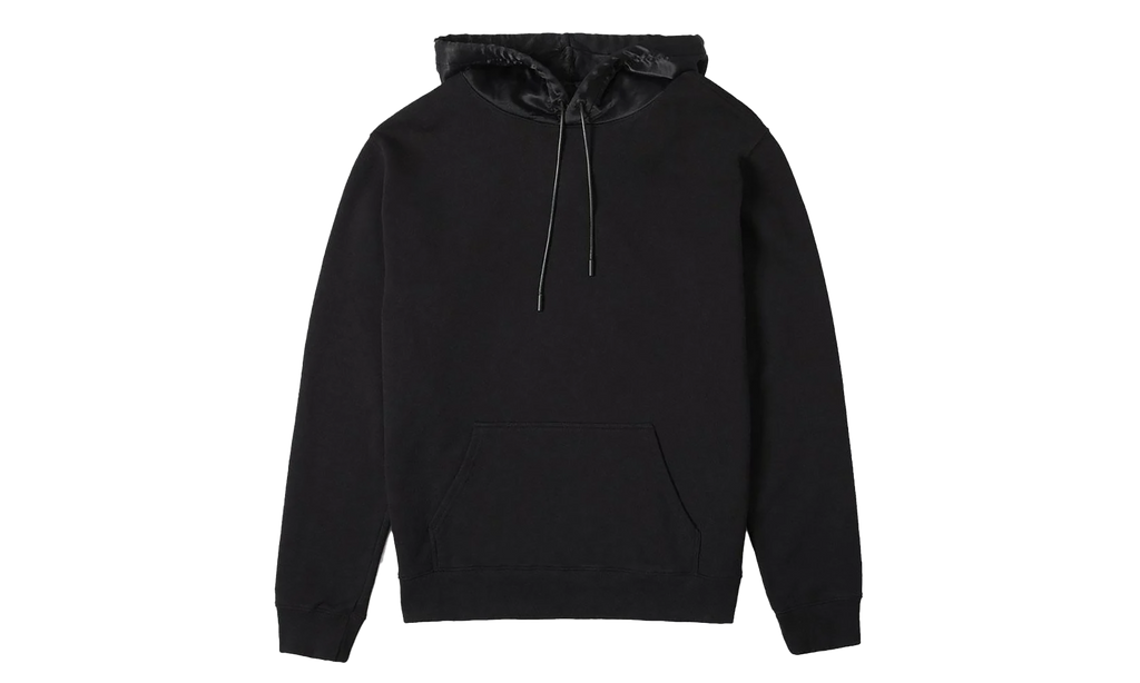 Silk Hoodie "black" 35892695138454