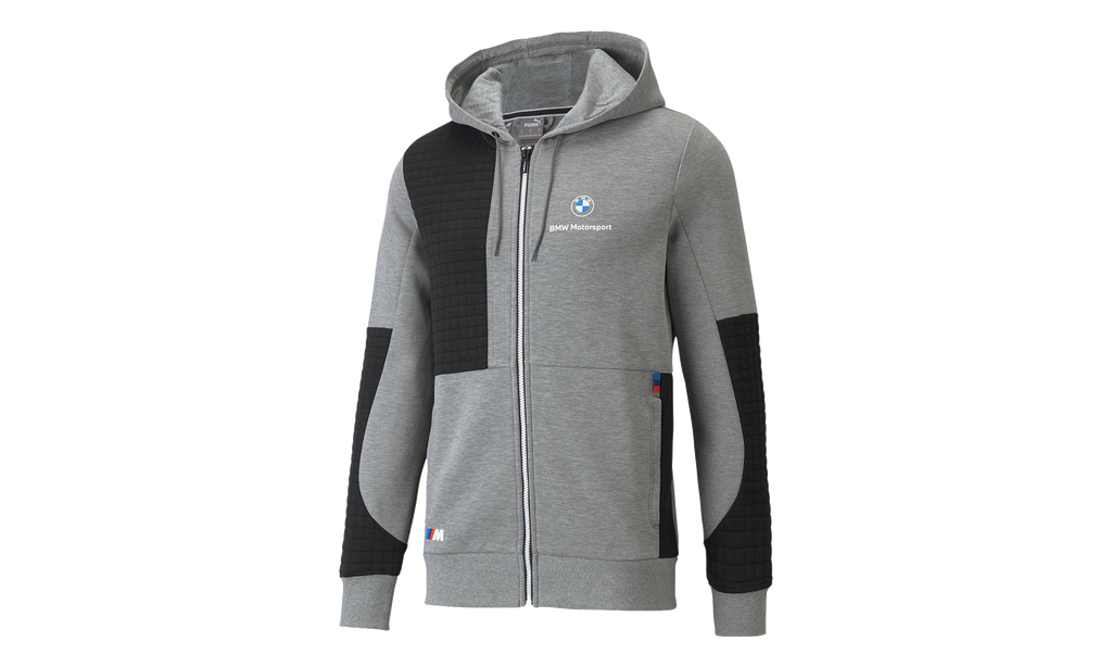 BMW Motorsport Full-Zip Hoodie "Grey / Black" 531187 03