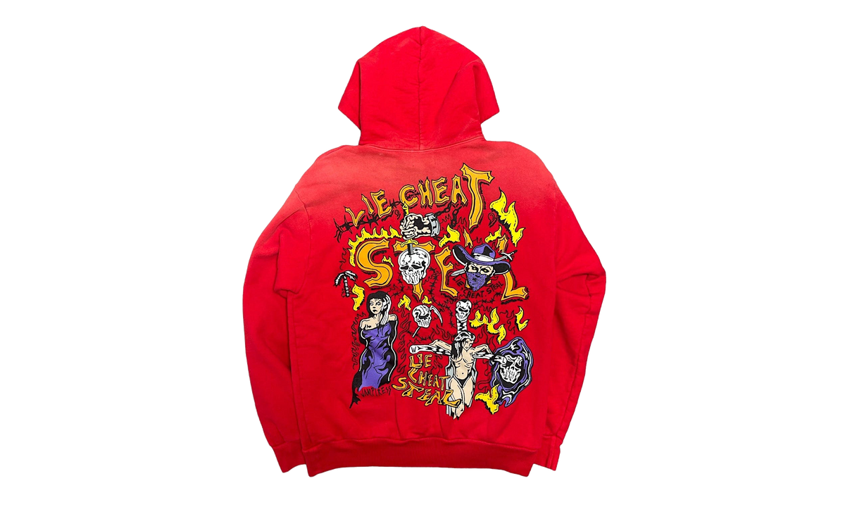 Lie Cheat Steal Hoodie "Red" WL042
