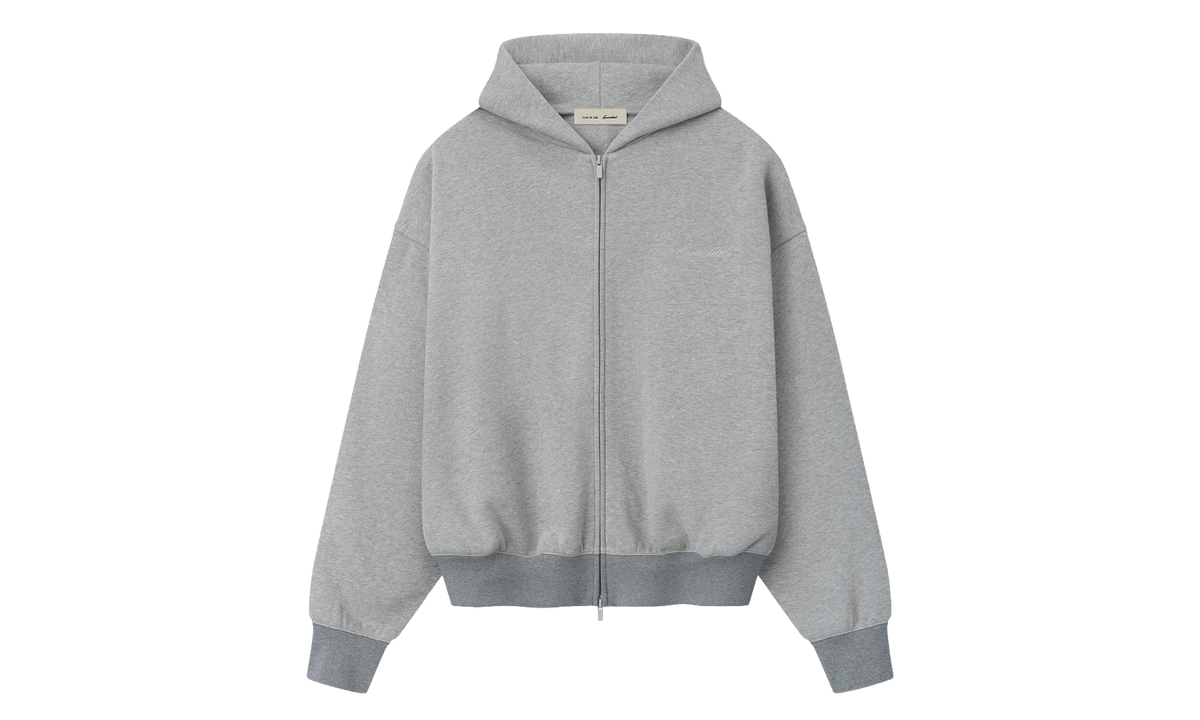Signature Classic Full Zip Hoodie "Concrete / Dark Concrete Heather" 192SP264783F