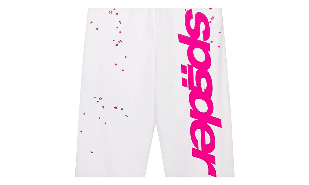 Fractured Logo Wide Leg Sweatpants "White / Pink" SP5der507