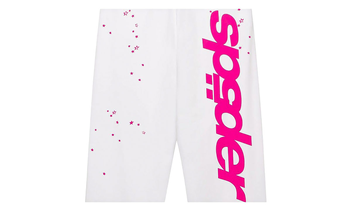 Fractured Logo Wide Leg Sweatpants "White / Pink" SP5der507