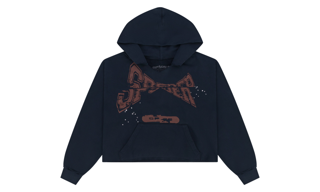 Cropped Hoodie "Navy" SP5der649