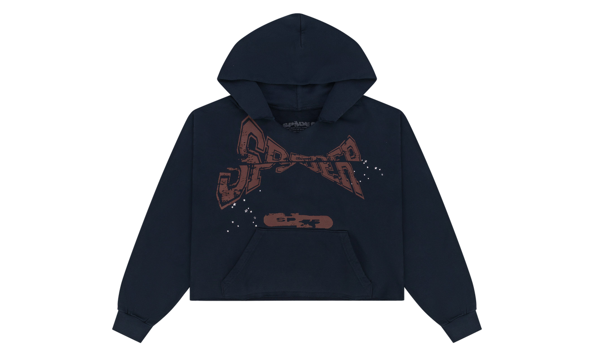 Cropped Hoodie "Navy" SP5der649