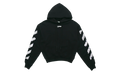 Back Arrow Printing Loose Hoodie "Black" OMBB037S20E300031088