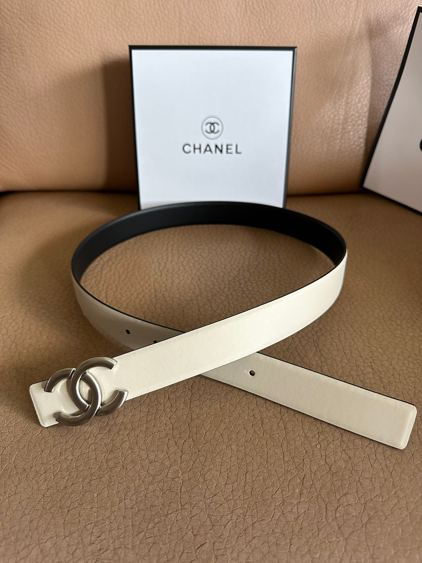 CC Logo Buckle Belt 3CM Leather SHW 213303
