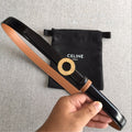 CL 2026 Disc Buckle & Reversible Strap Belt 2.5cm Leather
