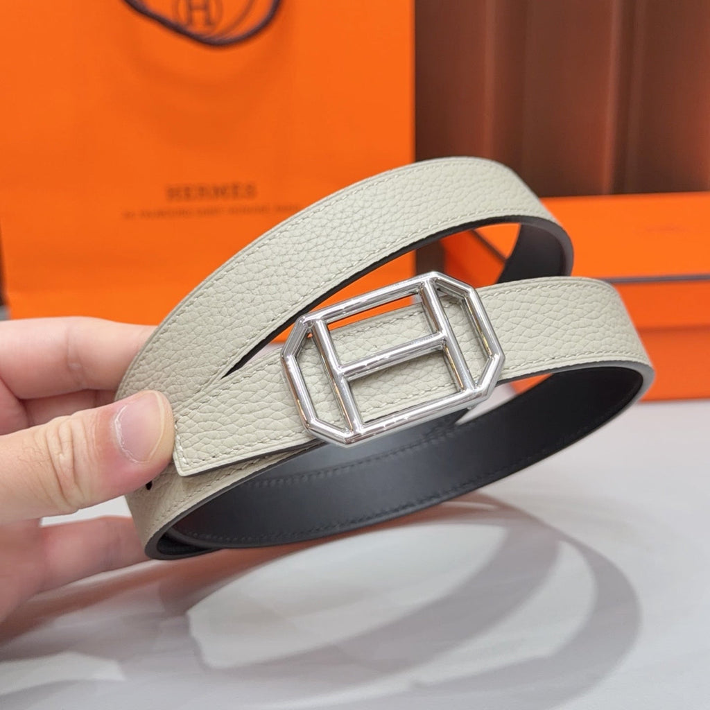 HM Reversible H Buckle 2.5cm Belt Leather 212411
