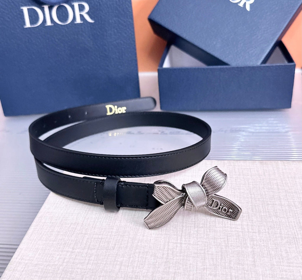 CD Diorissimo Bow Belt 2cm Leather 212526