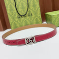 GG Marmont Reversible 2.5cm Belt Leather 213010