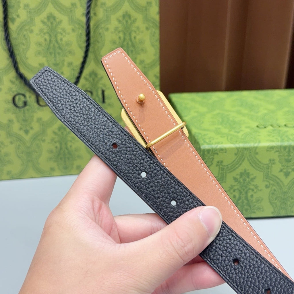 GG Marmont Reversible 2.5cm Belt Leather 213010