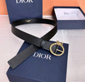 CD Médaillon Belt 3CM Bow Buckle Leather 213355
