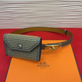 HM Kelly Pocket 18 Belt Studded Pouch Leather 214040