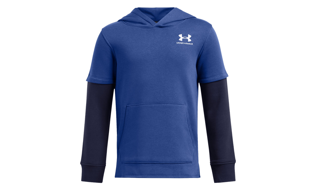 Icon Fleece Jersey Hoodie GS "Tech Blue / Midnight Navy / White" 1386690 432