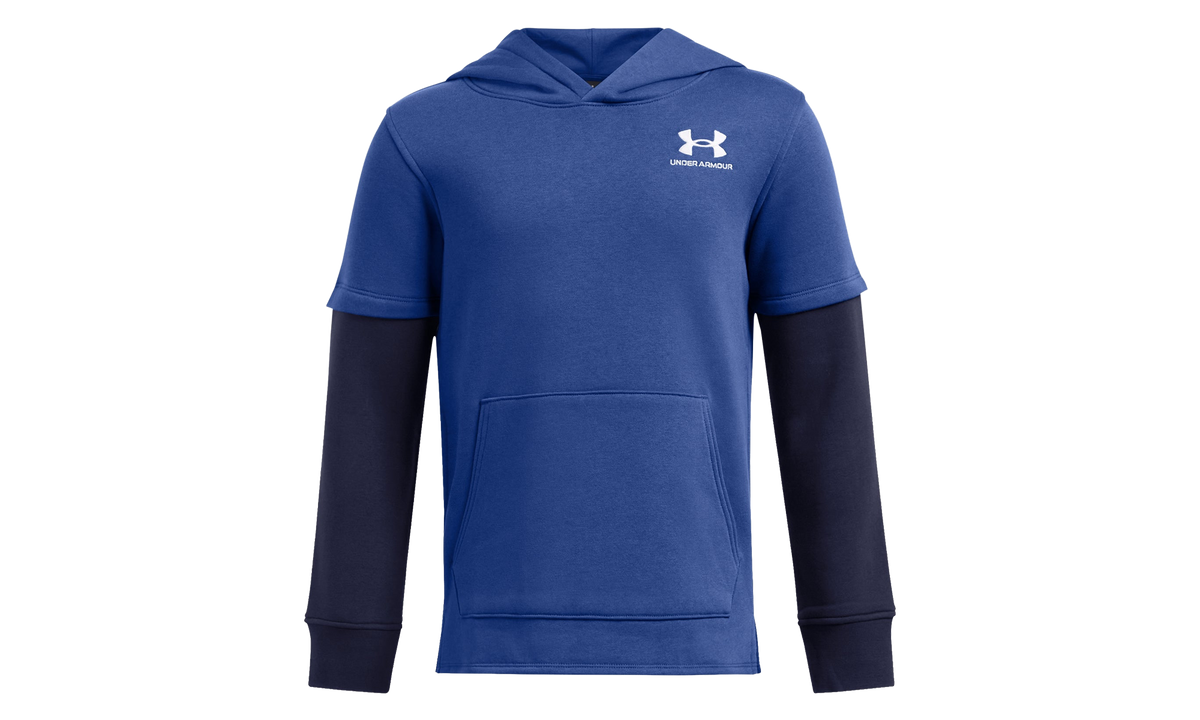 Icon Fleece Jersey Hoodie GS "Tech Blue / Midnight Navy / White" 1386690 432