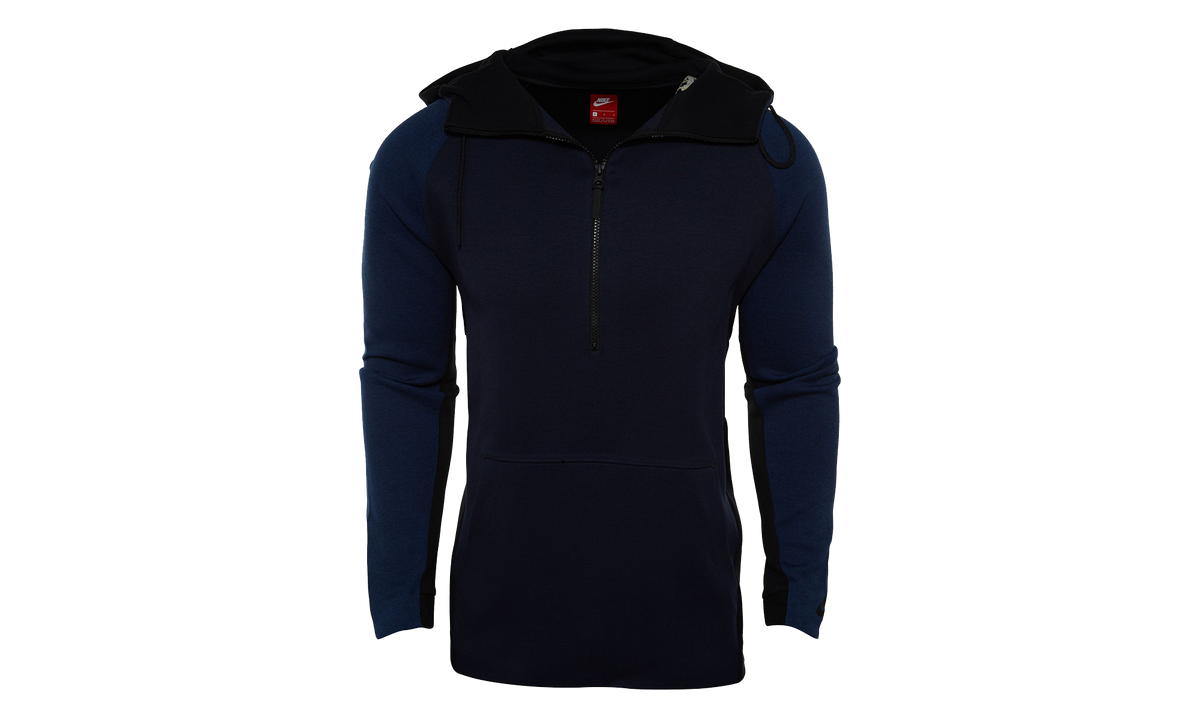 Tech Fleece Half Zip Hoodie "Obsidian Heather / Black" 884892 451