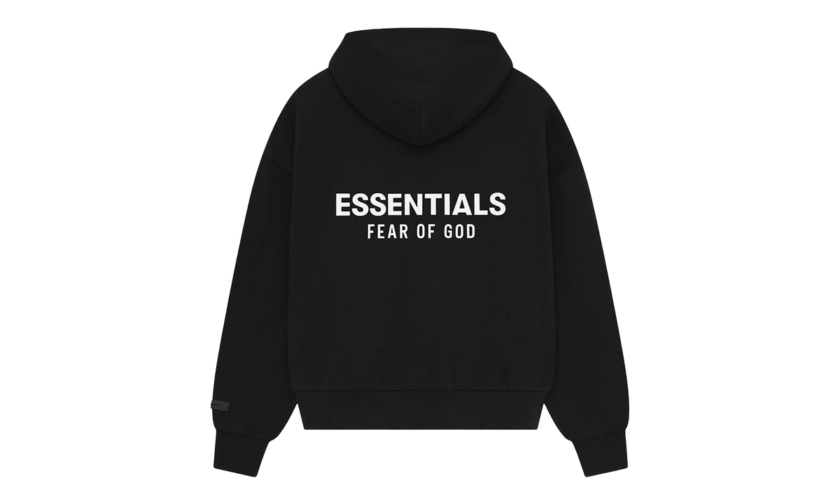 CLASSIC FIT FLEECE HOODIE "JET BLACK" 192AS252050F