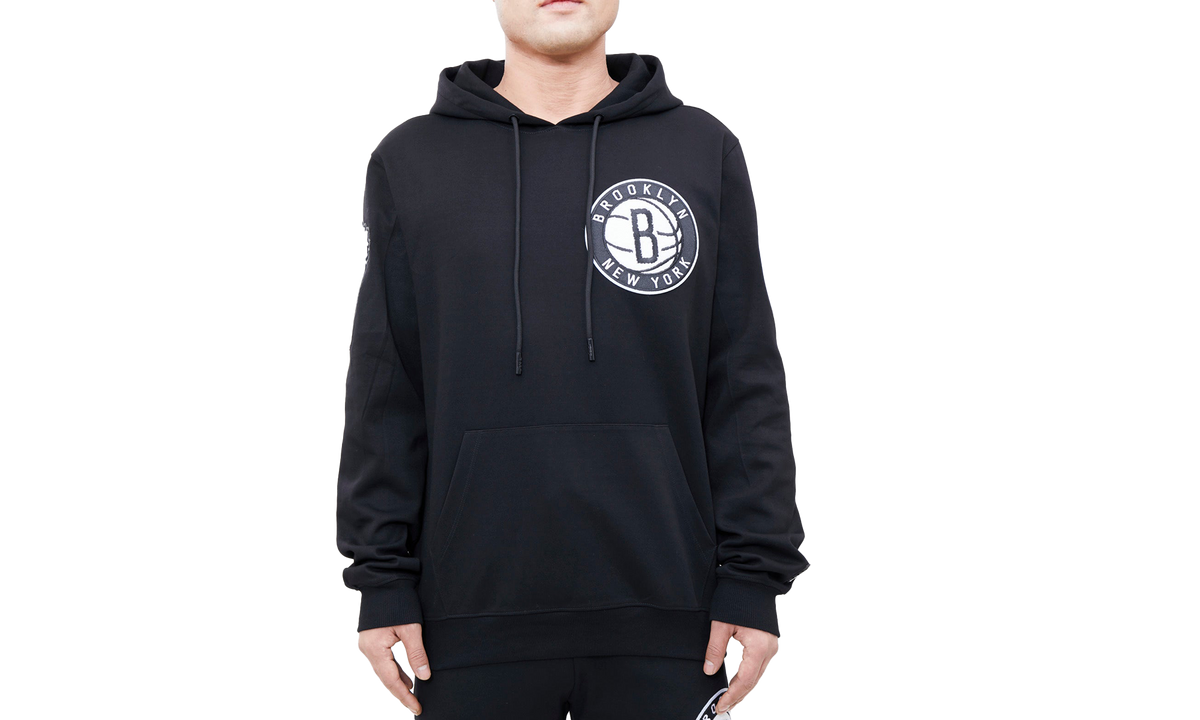 NBA Brooklyn Nets Logo Blended Hoodie "Black" BBN551536 BLK