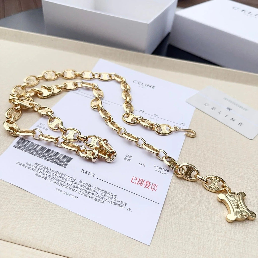 CL 2026 Gold Metallic Belt