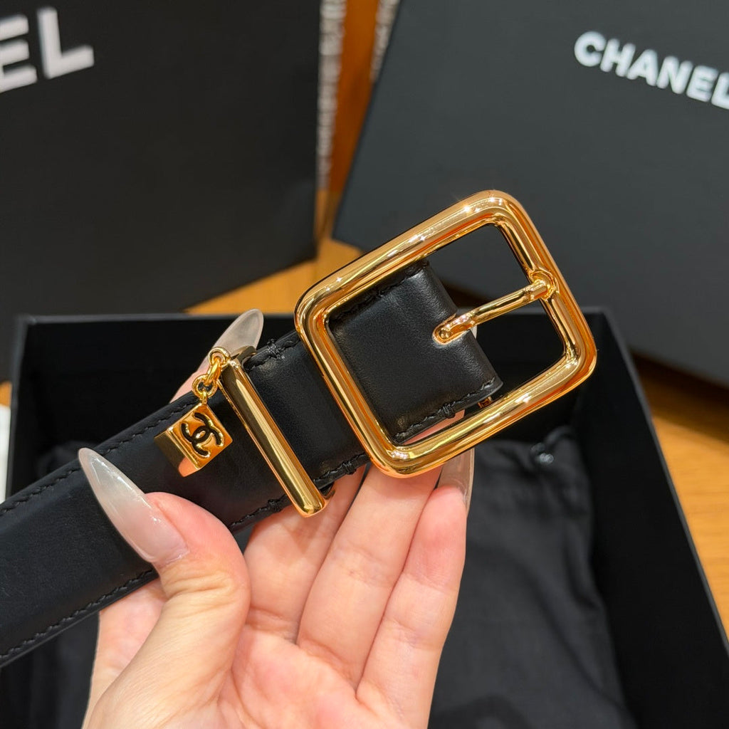 CC 3.0cm 2026 Métiers d'art Black Gold Calfskin 209273