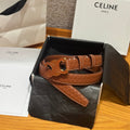 CL Tan 25mm Triomphe Enamel Monogram Brown Calfskin 597407