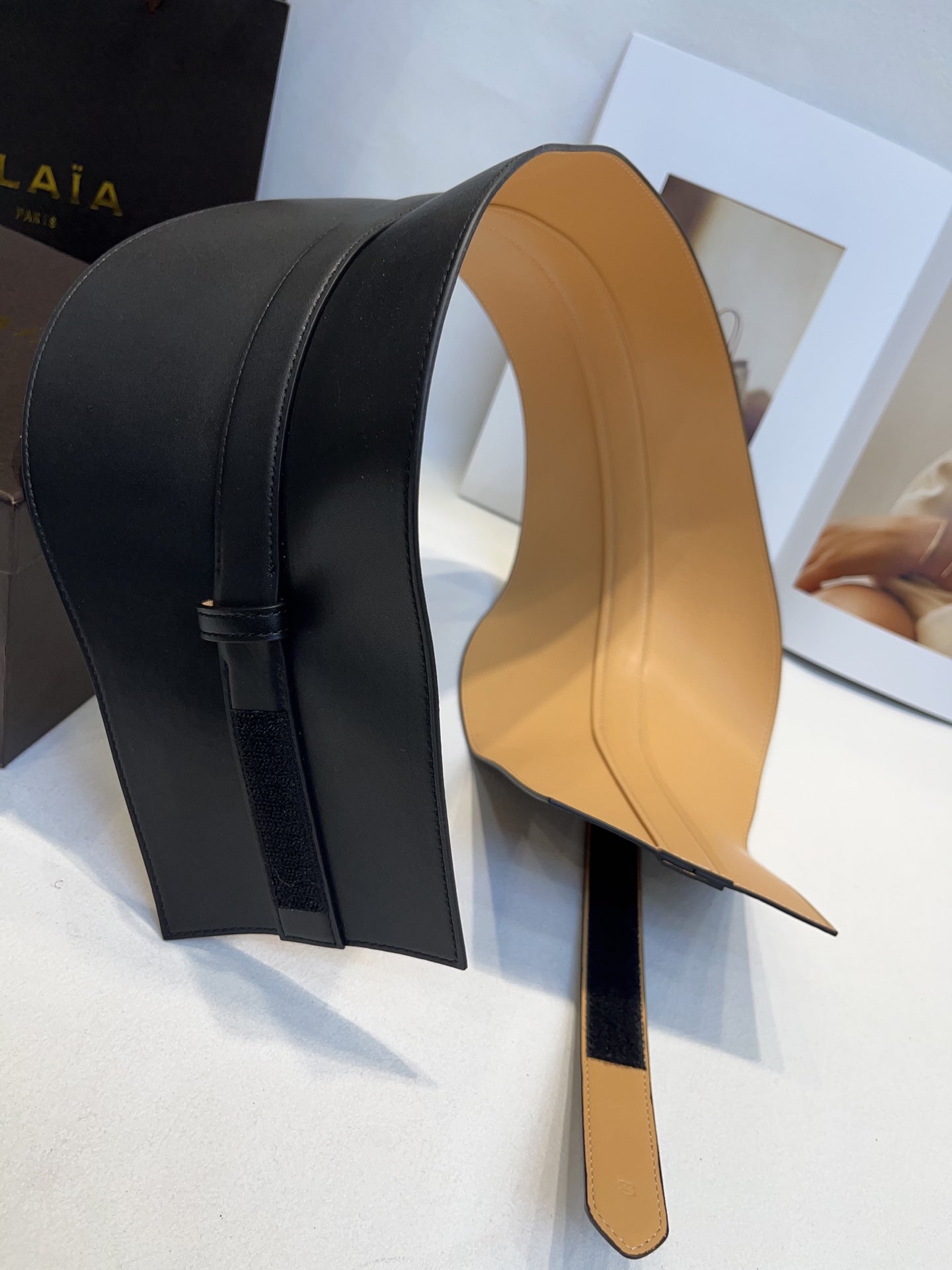 Alaia 26s Belt Black Sheepskin 203472