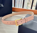 CC Belt 3cm Light Pink Cowhide 202942