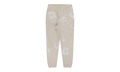 Rhinestone Cotton Wreath Sweatpants "Cream" DT681