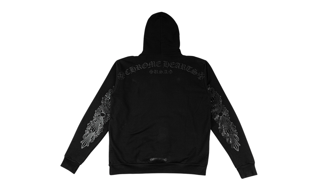 Floral Horseshoe Hoodie "Black" CHRM1566