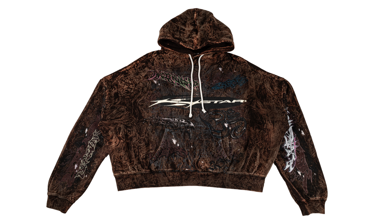 H Star Graffiti Hoodie "Brown" HSR380