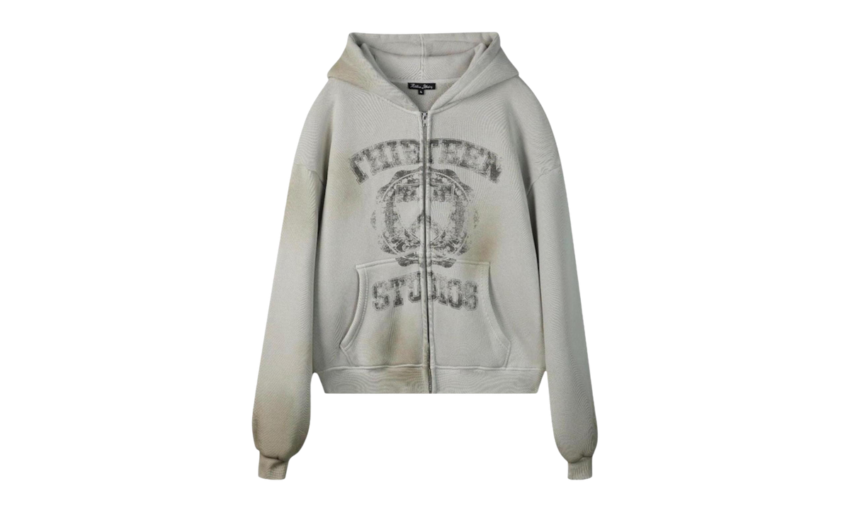 University Zip Up Hoodie "White" 10089251