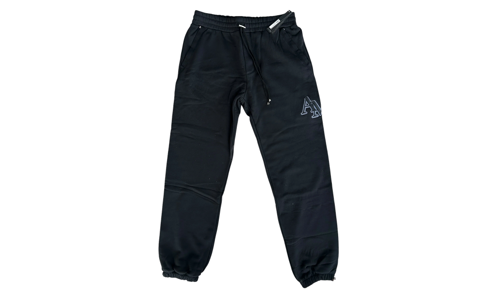 Staggered Logo Sweatpants "Black" AW23MJP005 001
