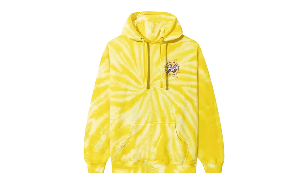 Glitter Crossfire Tie Dye Hoodie "Mooneyes" 7012095 YELLOW