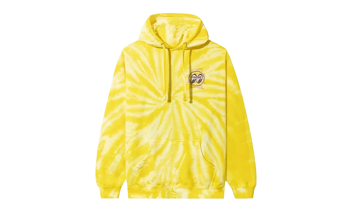 Glitter Crossfire Tie Dye Hoodie "Mooneyes" 7012095 YELLOW