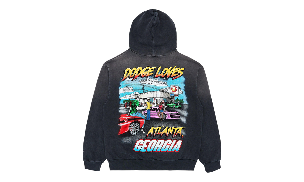 Dodge SRT Dodge Loves ATL Logo Hoodie "Washed Black" WL061