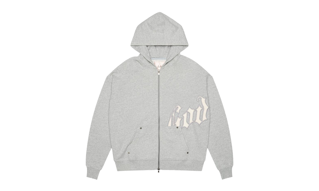 OG Logo Hoodie V2 "Grey / Silver Satin" KNKR1FEH