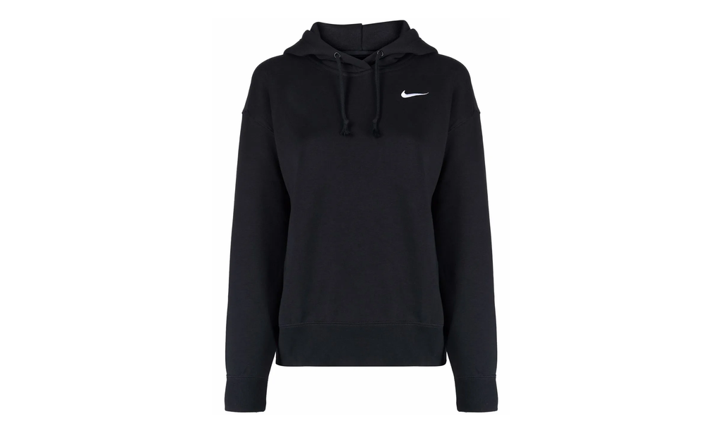 Sportswear Fleece Oversized Fit Hoodie WMNS "Black / White" CZ2590 010