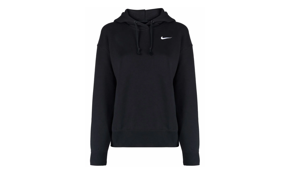 Sportswear Fleece Oversized Fit Hoodie WMNS "Black / White" CZ2590 010