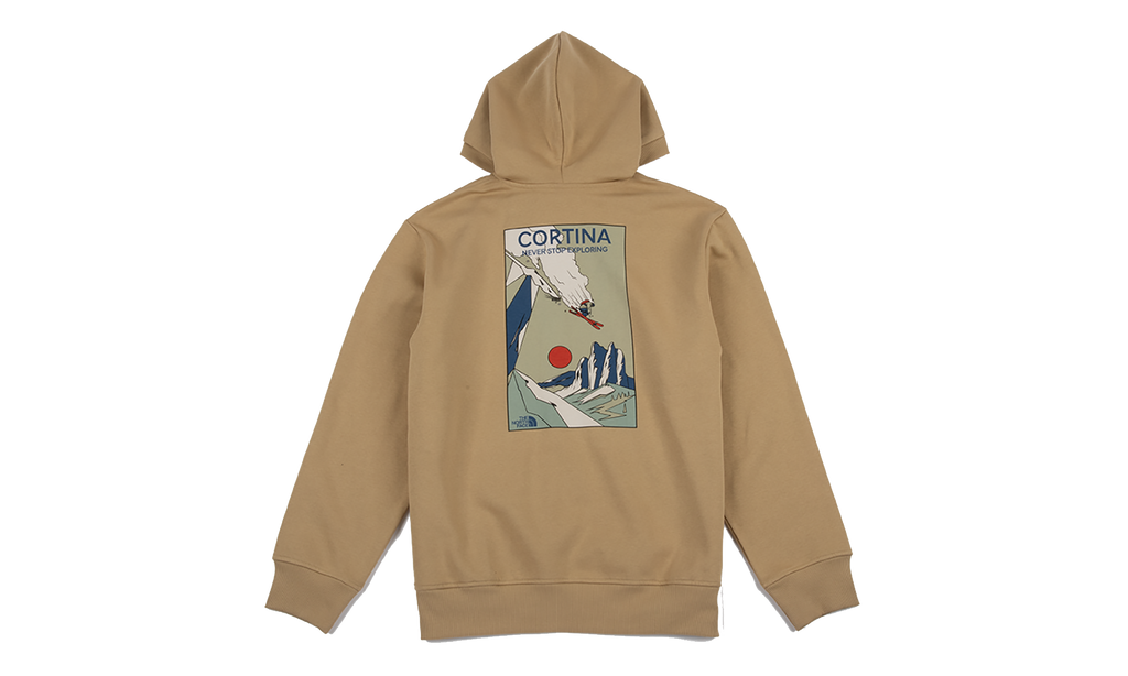 Mountain Celebration Relaxed Hoodie "Khaki Stone" NF0A8GB9LK5