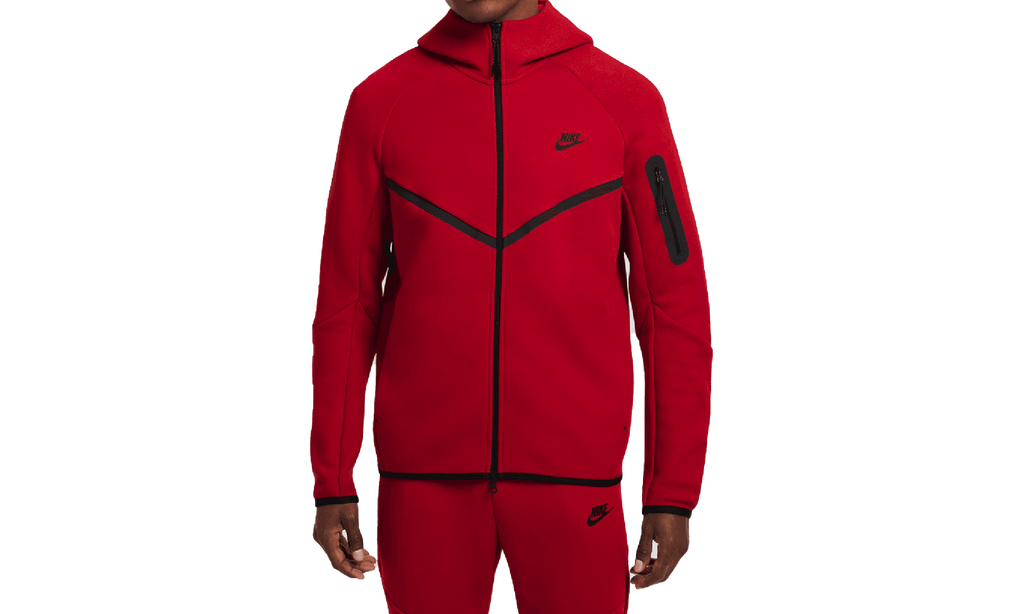 Sportswear Tech Fleece Windrunner Full-zip Hoodie "GYM RED/BLACK" HV0949 687