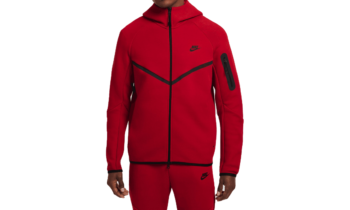 Sportswear Tech Fleece Windrunner Full-zip Hoodie "GYM RED/BLACK" HV0949 687